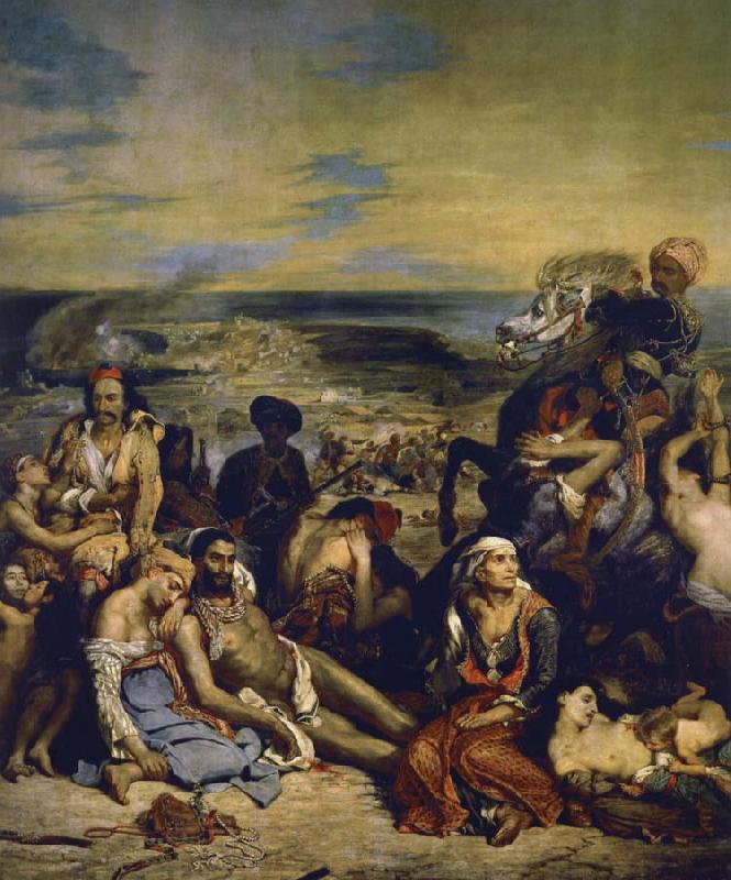 Eugene Delacroix blodbafet chios Germany oil painting art